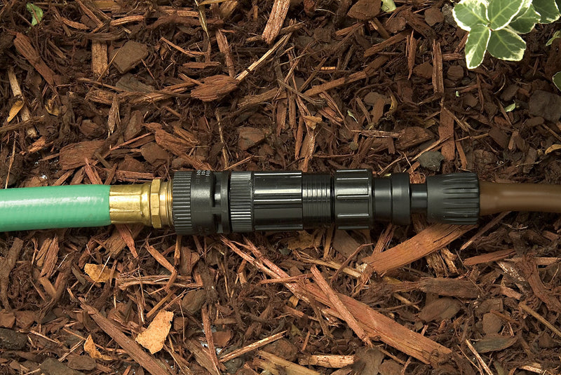 [Australia - AusPower] - Rain Bird FCKIT-1PK Drip Irrigation Easy Fit Faucet Connection Kit for 1/2" Tubing, Includes Pressure Regulator and Filter,black 