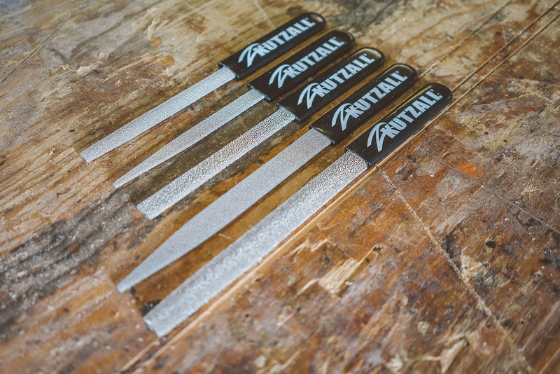 Kutzall Original 8" Warding Hand Rasp - Fine, Wood Rasp/File Used for Woodworking & Shaping, W/Ergonomic Soft Grip Handle, Abrasive Tungsten Carbide Coating - 13" (330.2mm) Overall Length - WD8170 Warding - Fine 8" (203.2mm) Length