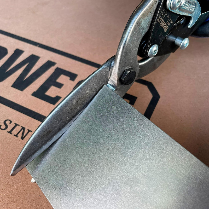 [Australia - AusPower] - MIDWEST Power Cutters Long Cut Snip - Straight Cut Regular Tin Cutting Shears with Forged Blade & KUSH'N-POWER Comfort Grips - MWT-6716A Regular Blade 