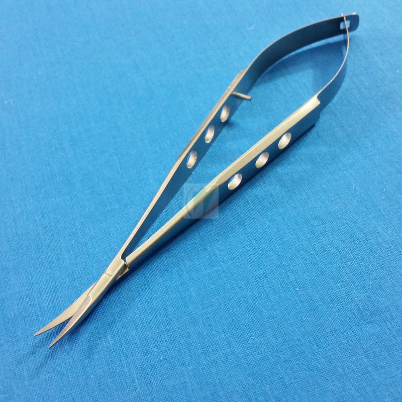PREMIUM O.R GRADE CASTROVIEJO MICRO SURGICAL SCISSORS 5.5" CURVED OPHTHALMIC OPHTHALMOLOGY INSTRUMENTS (HTI BRAND)