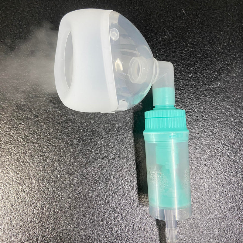 [Australia - AusPower] - Lying Down Nebulizer Cup and Inhaler Mask for Cats and Small Dogs, Oxygen Mask for Pets (No Nebulizer Device) (S) S 