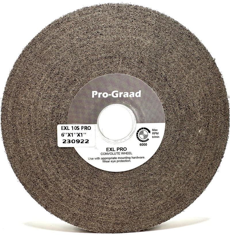 [Australia - AusPower] - EXL PRO Convolute Deburring Polishing Wheel - 6" x 1" x 1" 10S Fine Silicon Carbide - Professional Grade - Metal Deburring, Finishing and Polishing Wheel - (1 Pack) 6" x 1" x 1" 