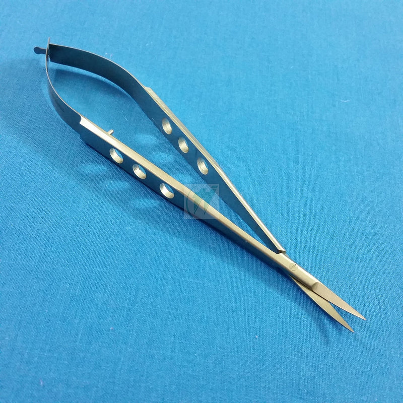 PREMIUM O.R GRADE CASTROVIEJO MICRO SURGICAL SCISSORS 5.5" CURVED OPHTHALMIC OPHTHALMOLOGY INSTRUMENTS (HTI BRAND)