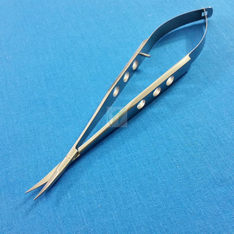PREMIUM O.R GRADE CASTROVIEJO MICRO SURGICAL SCISSORS 5.5" CURVED OPHTHALMIC OPHTHALMOLOGY INSTRUMENTS (HTI BRAND)