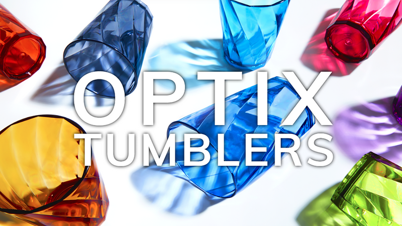 US Acrylic Optix Mini Plastic Reusable Drinking Glasses (Set of 8) 8oz Juice Cups in Jewel Tone Colors | BPA-Free Tumblers, Made in USA | Top-Rack Dishwasher Safe (Pack of 2) 8 ounces (Pack of 2)