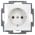 Busch-Jaeger Schuko Socket Outlet Insert 20 EUC-914 Alpine White Busch-Balance SI Socket 4011395191200 | (thermoplastic) Alpine white Busch-balance SI 2CKA002011A6232 Plug-in outlet