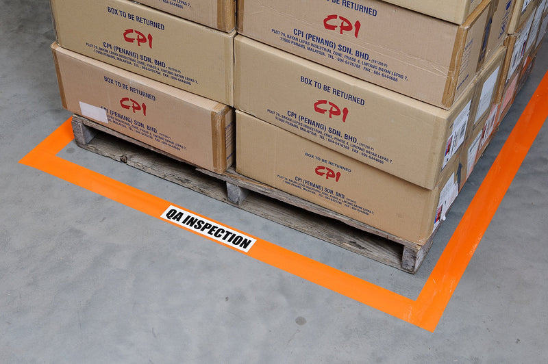 Brady 108' Length, 3" Width, B726 Vinyl Tape, Blue Color Aisle Marking Tape