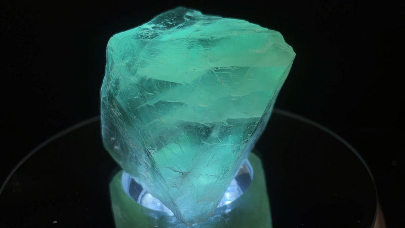 Starborn Green Fluorite Octahedron Crystal, Large - 1 piece