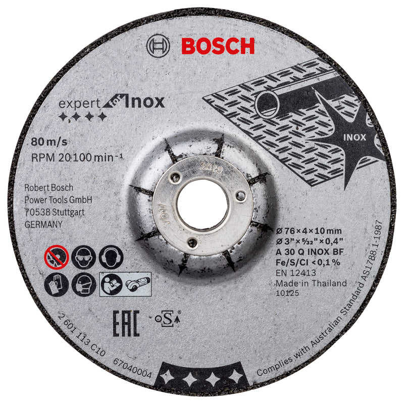 [Australia - AusPower] - Bosch Professional 9-teiliges 76mm-Disc Set in mini L-Boxx (für GWS-12V, Ø 76 mm, Zubehör Winkelschleifer) Set | Ø 76 mm Medium 10 
