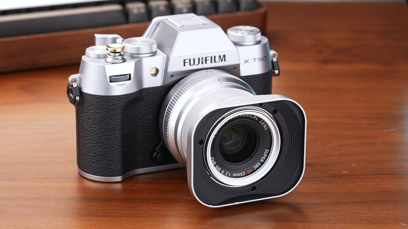 Haoge LH-X35 Bayonet Square Metal Lens Hood for Fujifilm Fuji Fujinon XF 35mm f/2 R WR XC 35mm F2 and XF 23mm f2 R WR Lens on X-Pro3 X-Pro2 X-T4 X-T3 X-T30 X-T20 Replace LH-XF35-2