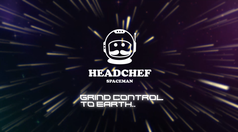 Headchef Spaceman Metal Herb Grinder with Laser Beam Cut, Ultra Sharp Teeth and Sifter Scraper, 4 Piece Grinder, 55mm (Space Black) Space Black