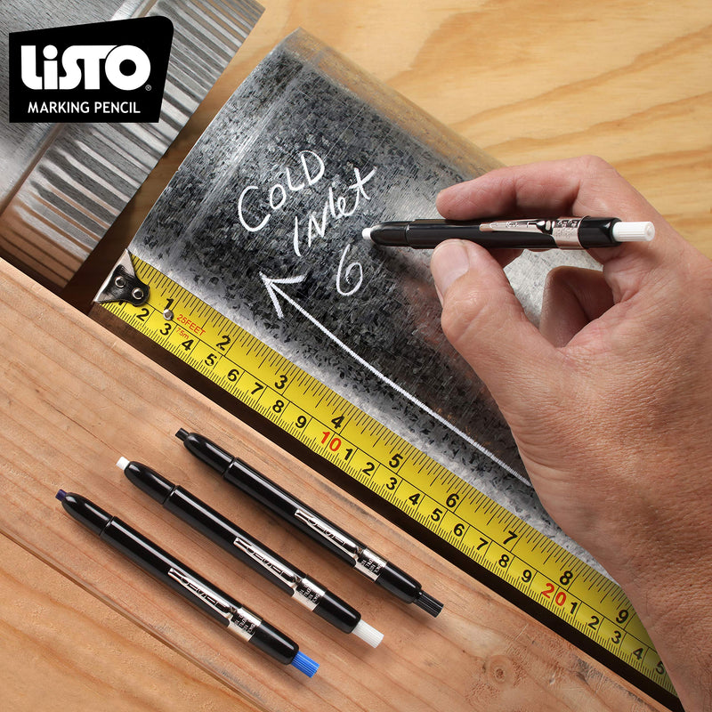 Listo 1620 - Box of 12 - China Markers/Grease Pencils/China Marking/Pencils/Wax Pencils - Made in USA (Orange) Orange