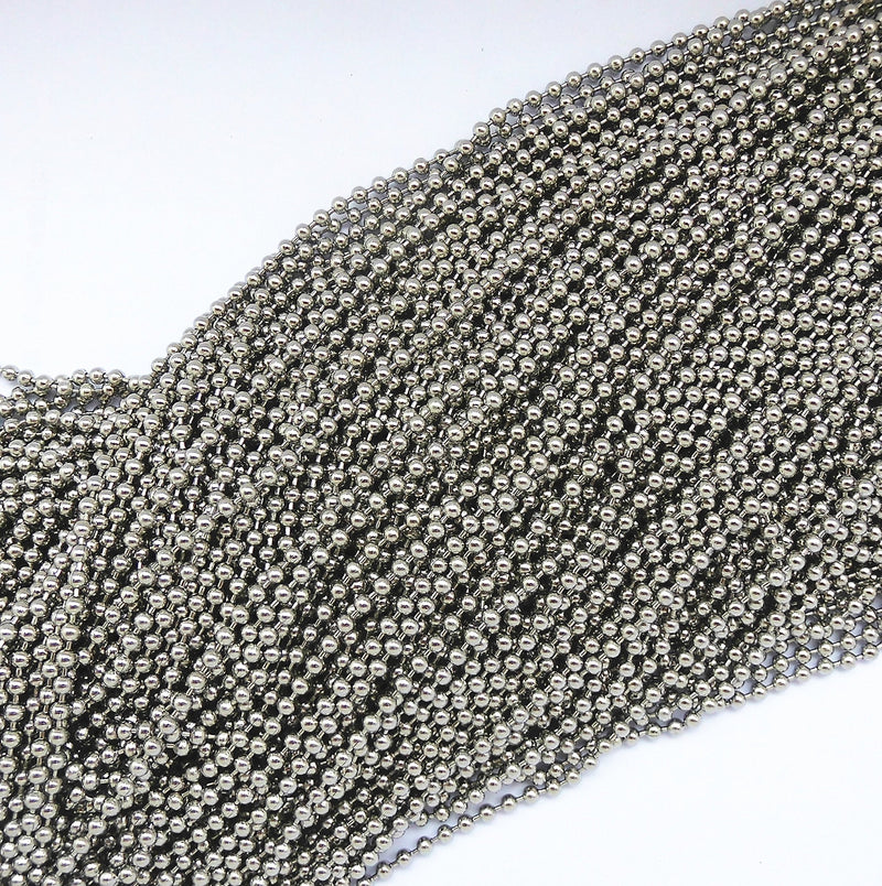 [Australia - AusPower] - 4.0mm Stainless Steel Ball Chains & 10 Matching connectors (#8, 10 Feet) 