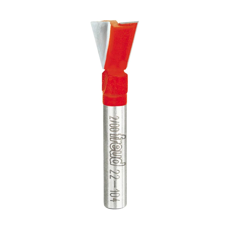 [Australia - AusPower] - Freud Dovetail Router Bit, Strong Joints for Drawers and Boxes - Compatible with Popular Jigs, Perma-Shield Coated, CNC and Router Ready - 1/2" Diameter, 14-Degree Angle - 22-104 
