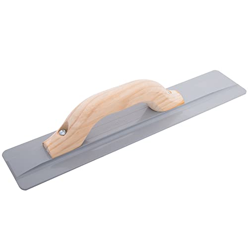 MARSHALLTOWN 16-inch beveled end magnesium hand float for concrete finishing, assembled in the USA