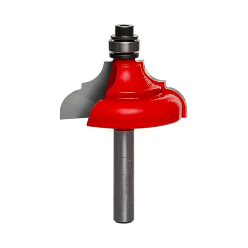 Freud 38-524 classical bold cove and bead router bit, 1-1/2-inch diameter with 1/4-inch shank