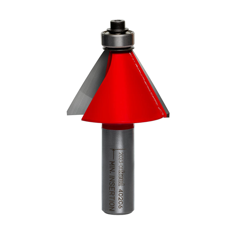 Freud 40-206: 1-11/32" (Dia.) Chamfer Bit with 1/2" Shank Red