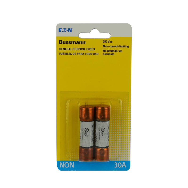 [Australia - AusPower] - Bussmann Bussman BP/NON-30 30 Amp 250 Volt Fast Acting Cartridge Fuses 2 Count, No Color 
