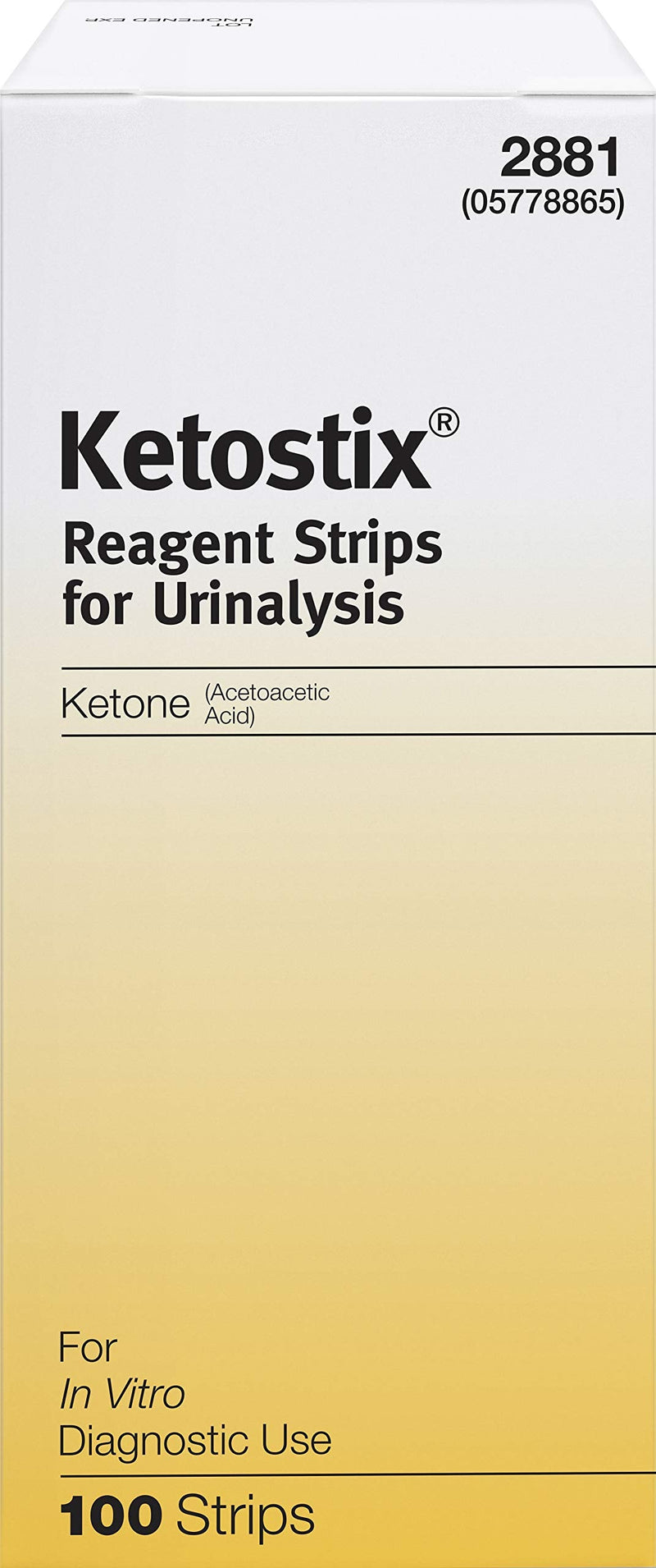 [Australia - AusPower] - Ketostix Reagent Strips for Urinalysis, Measure Ketone Levels, 100-Count Box 