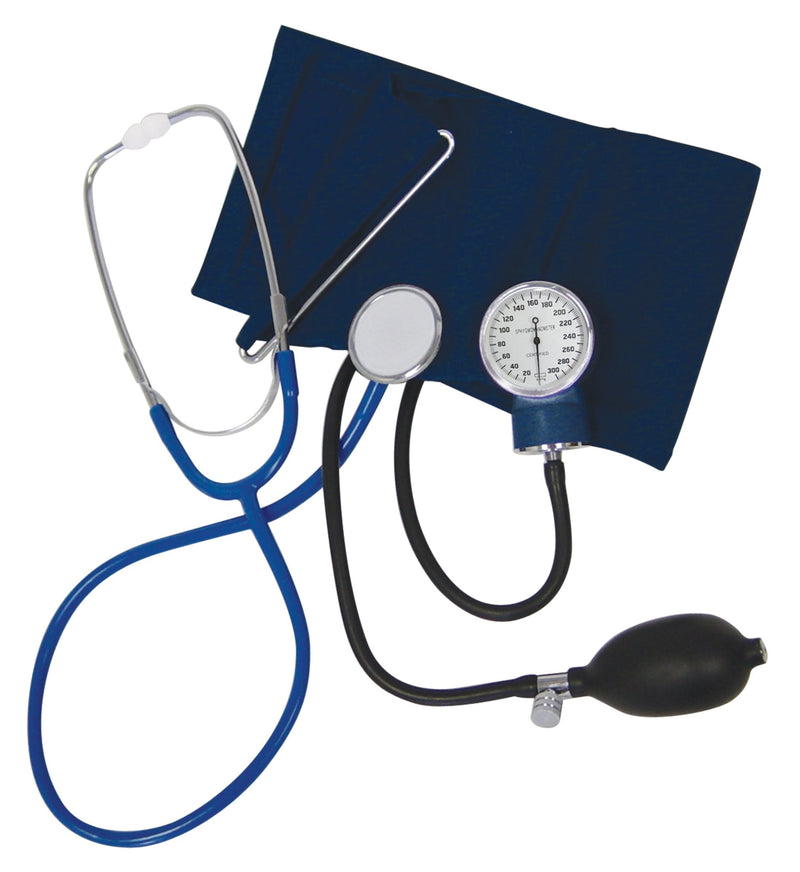 [Australia - AusPower] - Lumiscope Stethoscope and Blood Pressure Cuff Set - Includes Aneroid Sphygmomanometer, Manual BP Monitor, Stethoscope, and Carrying Case -Adult Cuff, 100-021 