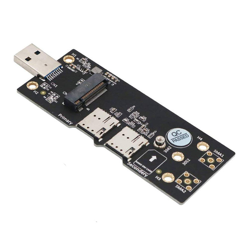 [Australia - AusPower] - HLT NGFF(M.2) to USB 3.0 Adapter with Dual Nano SIM Card Slot for 3G/4G/5G Module 