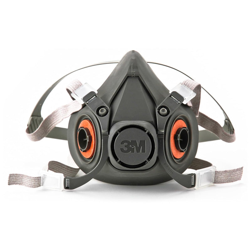 3M 6300 Large Face Piece For 6000 Series, Black/Grey