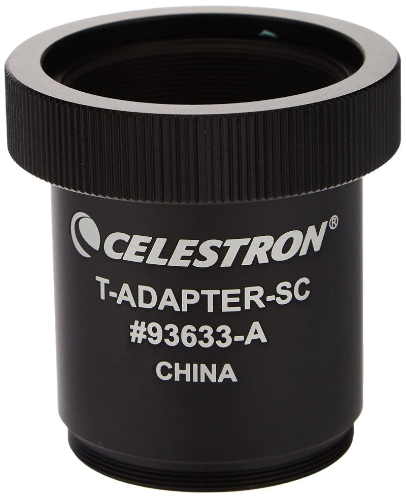 [Australia - AusPower] - Celestron T-Adapter with SCT 5, 6, 8 with 9.25, 11, 14, Black (93633-A) 