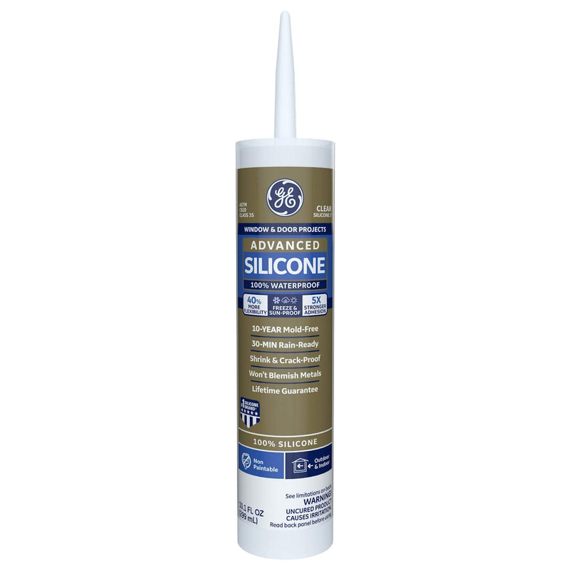 [Australia - AusPower] - GE Sealants & Adhesives GE5000 Advanced Silicone 2 Window & Door Sealant Clear, 10.1oz, 10 Fl Oz 