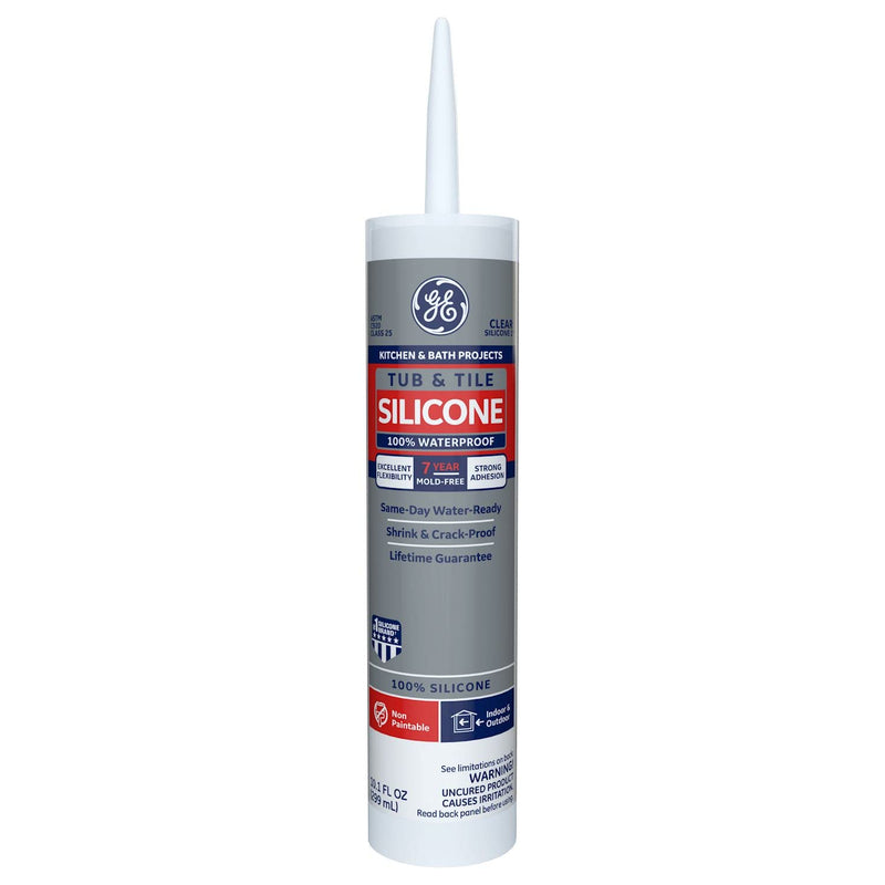 [Australia - AusPower] - GE Sealants & Adhesives GE612 Tub & Tile Silicone 1 Sealant, 10.1oz, Clear 