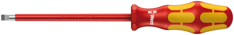 [Australia - AusPower] - Wera 05006120001 Kraftform Plus VDE 160i Slotted Insulated Screwdriver, Lasertip, 5.5mm Head, 5" Blade Length Slotted 5.5mm Head, 5" Blade 