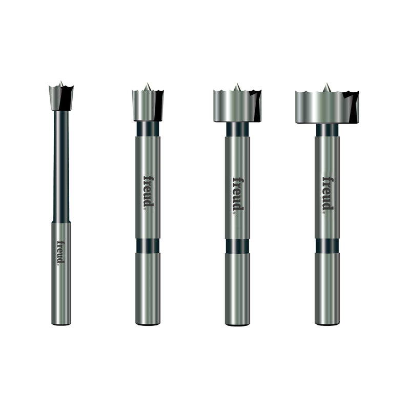Freud PB-104: 1/4" to 1" (Dia.) 4 Pcs. Forstner Bit Set