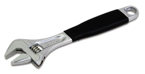 Bahco BAH9070RCUS 6-inch SAE Ergo adjustable wrench in chrome with measurement scale