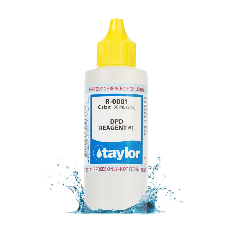 [Australia - AusPower] - Taylor R-0001-C, DPD Reagent #1, 2 Ounce, for Testing Chlorine and Bromine Sanitizer Levels in Pool and Spas, Dropper Refill for Water Test Kits, Replace Annually | Made in The USA 