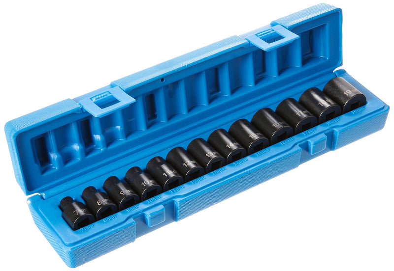 Grey Pneumatic (1203M) 3/8" Drive 13-Piece 12-Point Standard Length Metric Socket Set 13 Pc. Std. Length Metric Set - 12 Point