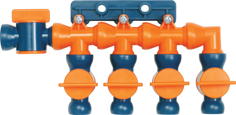 [Australia - AusPower] - Loc-Line Coolant Hose Component, Acetal Copolymer, 6 Piece Total Flow Control Manifold Kit, 1/2" Hose ID 