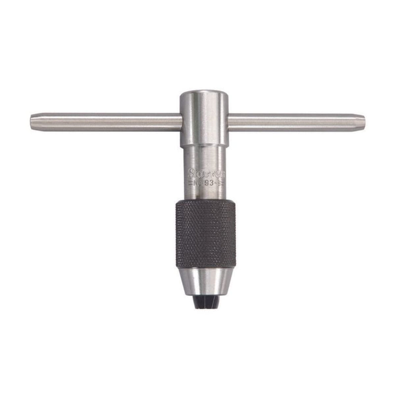 [Australia - AusPower] - Starrett T-Handle Tap Wrench - Ideal for Holding Taps, Drills, Reamers and Small Tools - 7/32-7/16" Capacity Tap Size, 2-1/2" Body Length, 5/32-1/4" Square Shank - 93B 7/32 - 7/16in (5.5 - 11mm) 