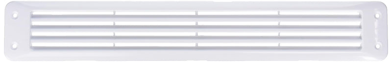 Attwood White Flush Louvered Marine Vent with Drain Slots