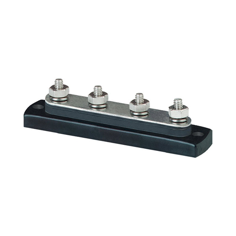 Blue Sea Systems 2305 100 Amp Mini BusBar with 4 studs, Without Cover 100a - 4 Stud, No Cover