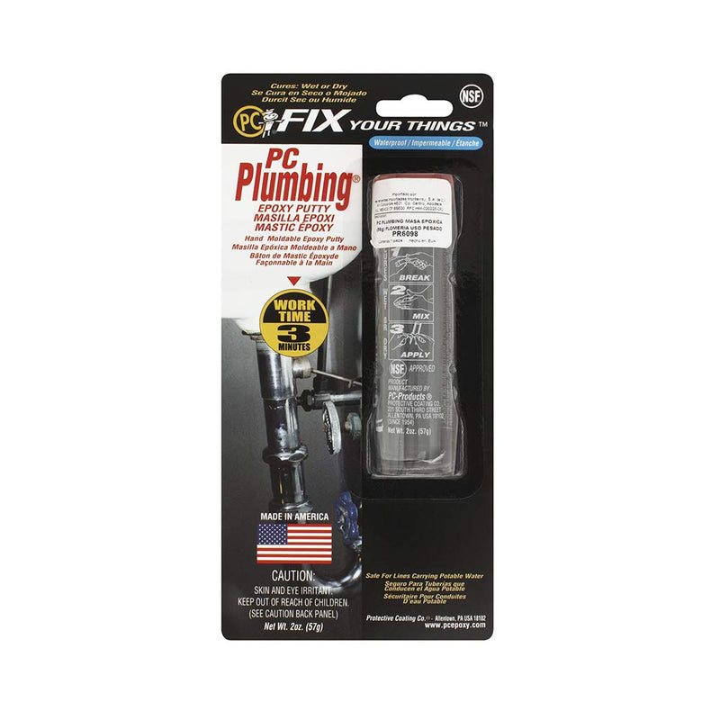 [Australia - AusPower] - PC Products PC-Plumbing Epoxy Putty, 2oz Stick, Gray (25598) 2 oz 