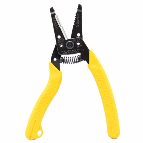 Ideal Industries 45-417 Premium Reflex T wire stripper with plier nose, slide lock and textured grips