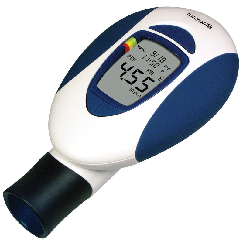 [Australia - AusPower] - Microlife Digital Peak Flow Meter with FEV1 & Tracking Software | Reliable & Accurate Respiratory Spirometer for Kids & Adults | Perfect for Home Monitoring Asthma, COPD & other Lung Conditions 