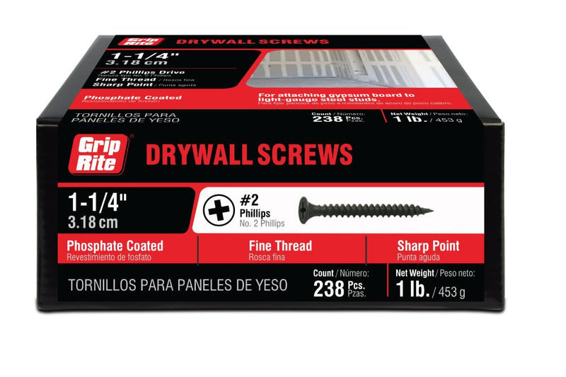 [Australia - AusPower] - Grip Rite, Black 114DWS1, 1lb Box, 258 Count 
