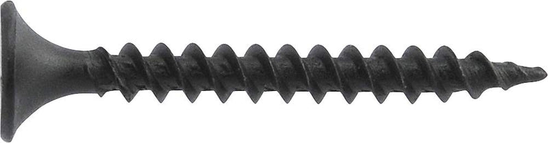 [Australia - AusPower] - 39284 6x1 Inch Fine Thread Phillips Drywall Screw, 100-Pack, 1 inches, Black 