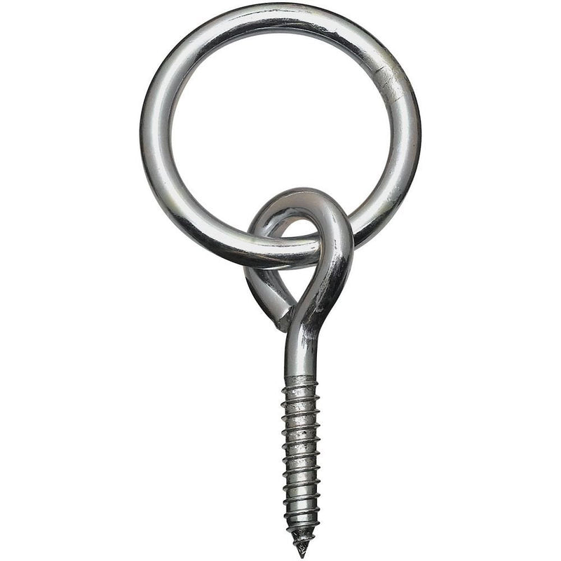 [Australia - AusPower] - National Hardware N220-640 2062BC Rings with Screw Eyes in Zinc plated, 1 Count (Pack of 1) 1 Count (Pack of 1) 