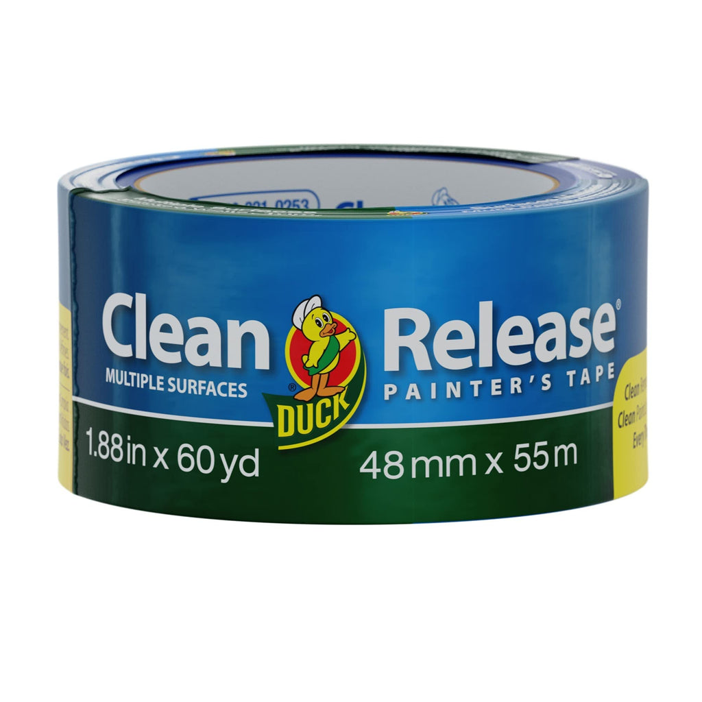 Duck Clean Release Blue Painter's Tape, 2-Inch (1.88-Inch x 60-Yard), Single Roll, 240195 1 Roll, 1.88" x 60 Yds