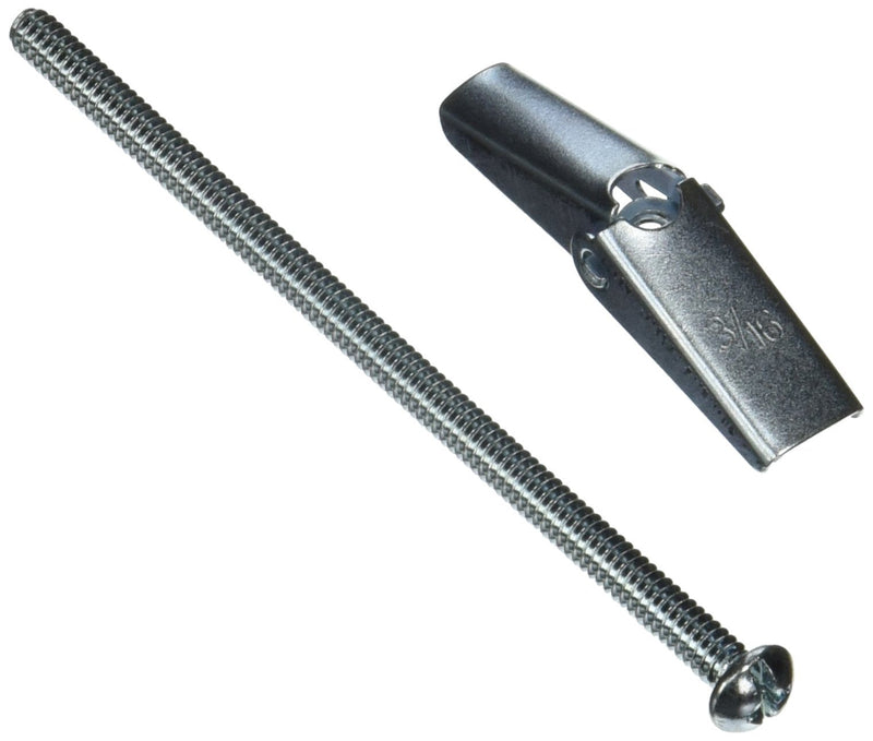 [Australia - AusPower] - Hillman 41427 3/16 in. Dia. x 4 in. L Round Zinc-Plated Steel Toggle Bolt 8 pk, 4 inches, No Color 
