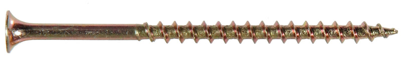 [Australia - AusPower] - 40894 Hillman No. 8 x 3 in. L Phillips Bugle Head Zinc-Plated Steel Wood Screws 50 pk, No Size, Gold/Yellow 
