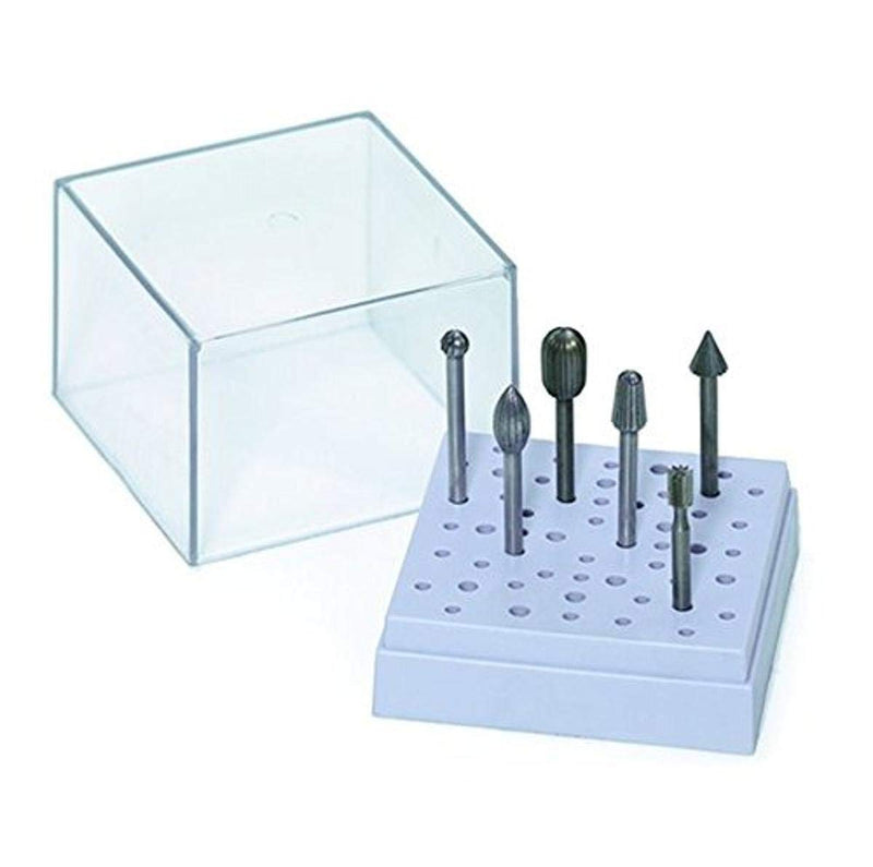 [Australia - AusPower] - Zona 37-890 Bur Holder, Square Small, with Cover, for 18 1/8-Inch and 34 3/32-Inch Shank Burs 