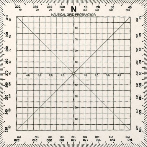 Weems & Plath Marine Navigation Square Protractor (5-Inch)