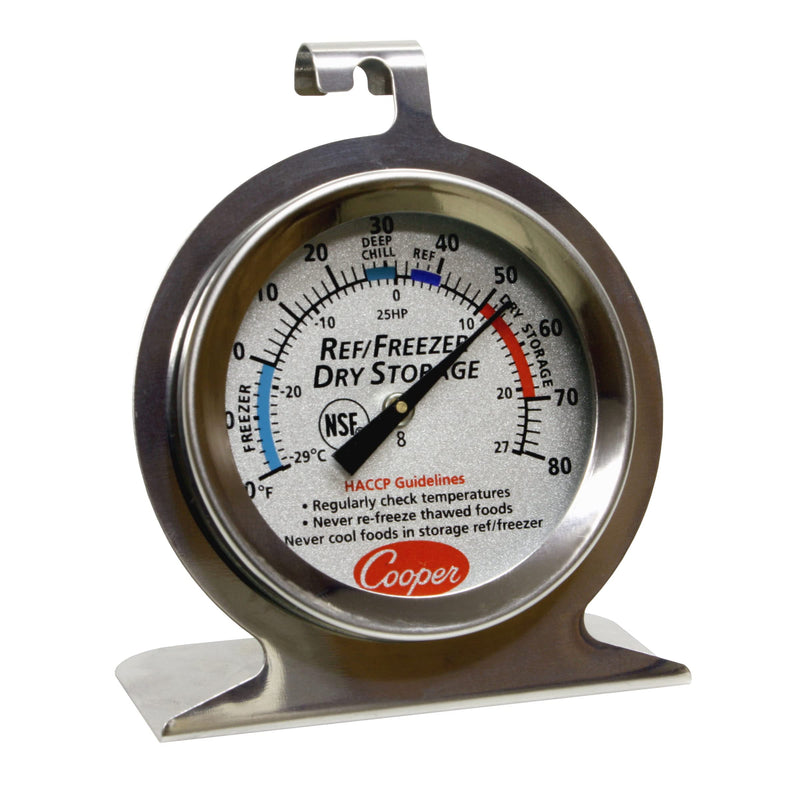 [Australia - AusPower] - Cooper-Atkins 25HP-01-1 Refrigerator, Freezer, Dry Storage Thermometer, 0°F to 80°F Temperature Range, 7.2" Length, 4.55" Width, 1.7" Height 